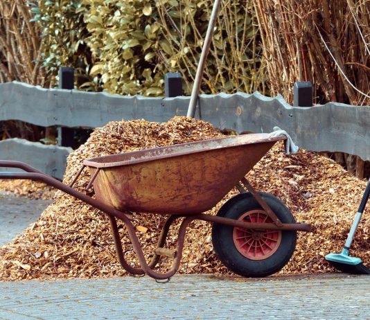 How to mulch a garden